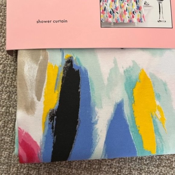 kate spade Bath Kate Spade Paintball Floral Shower Curtain Nwt